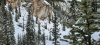 The gully to descend through