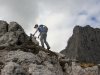 Pat taking the rocks route