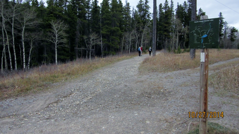 Wide trail 1.4km from Trail Head