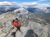 17 Bill Sheltering from the wind at the summit