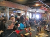 A view of the lunch crown in Trapper Johns